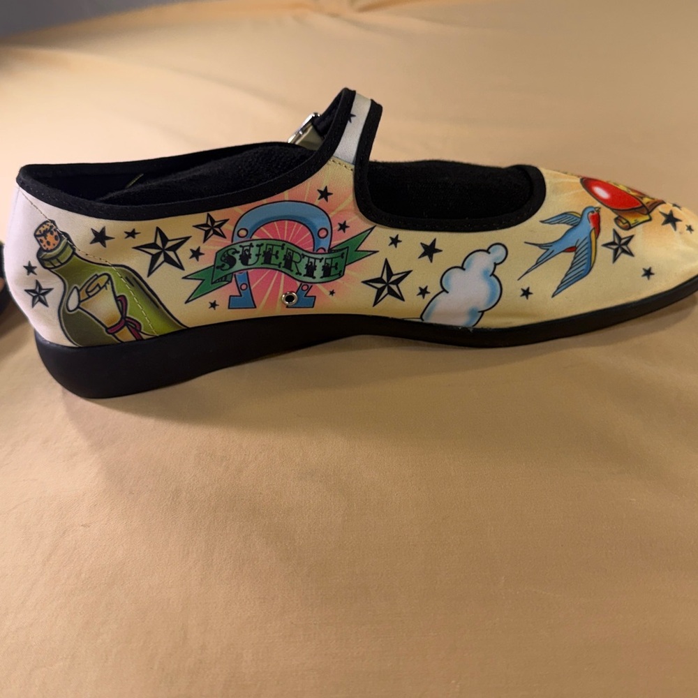 Hot chocolate design chocolaticas Mary Jane’s tattoo print US size 10 EU size 40 - Picture 8 of 11